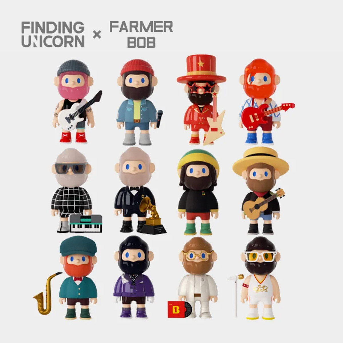 FARMER BOB ボブ Retro Secret Sound Earth FARMER BOB RETRO REPLAY Blind Box Series