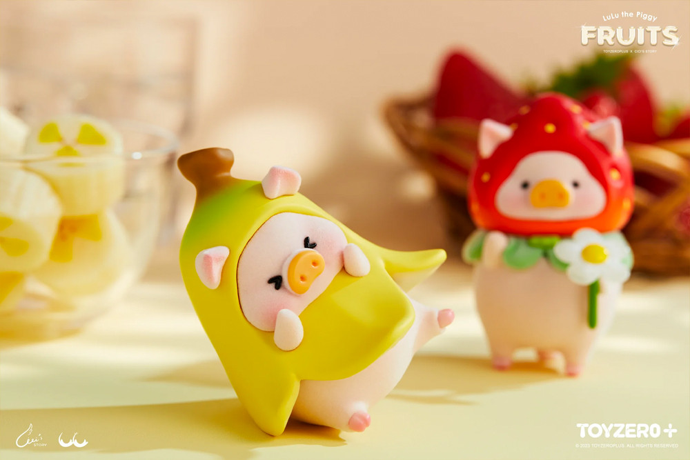 LuLu The Piggy Fruit Banana - myplasticheart