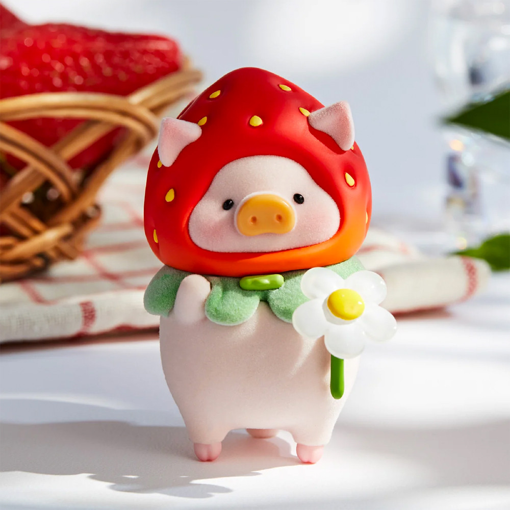 Lulu the Piggy ストロベリー フィギュア LuLu The Piggy Fruit Strawberry - myplasticheart