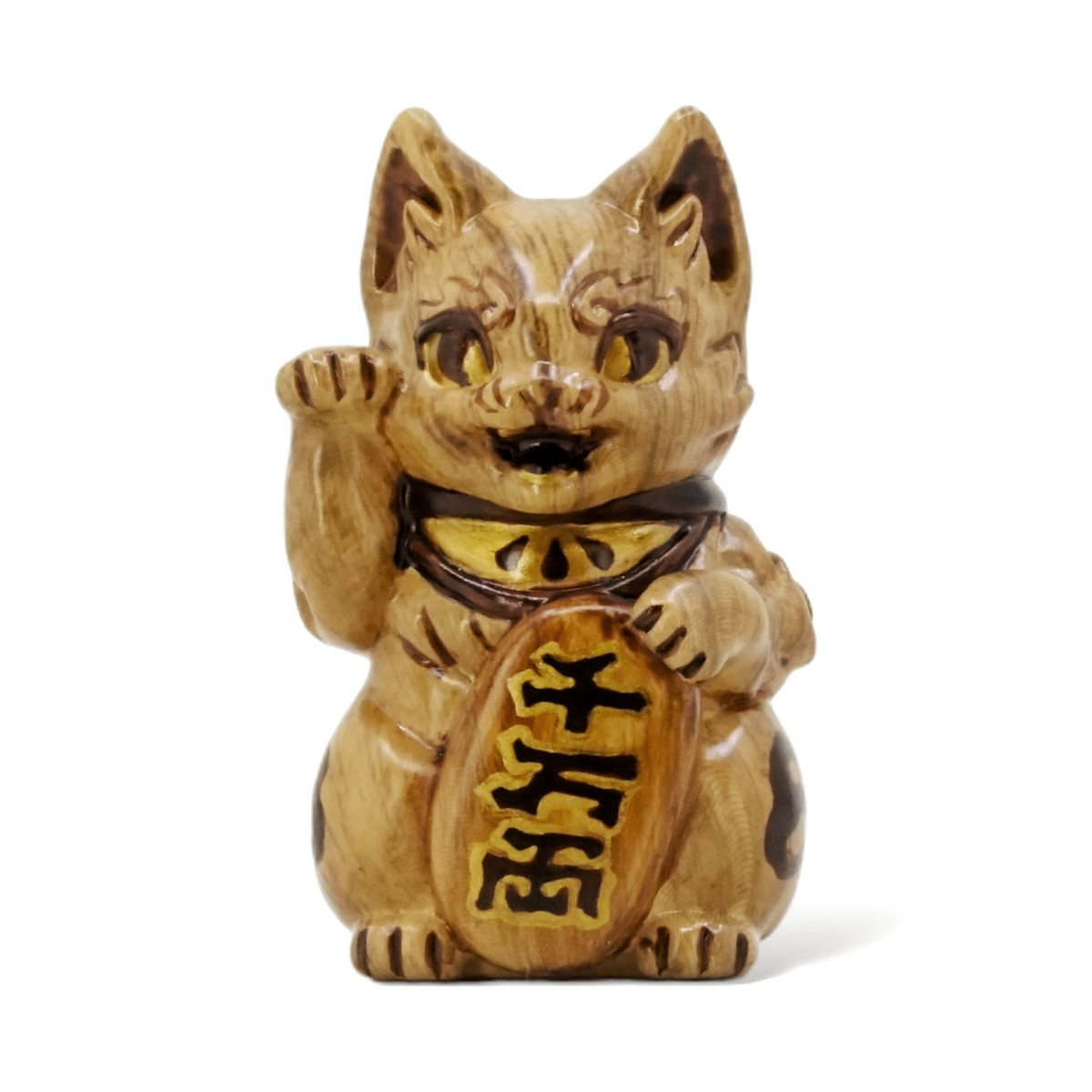 Bake Lucky Cat Woodgrain by Genkosha - myplasticheart