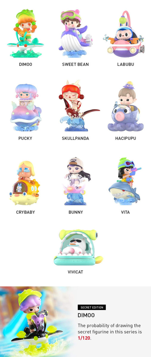 Pop Mart Water Party Series Blind Box - myplasticheart