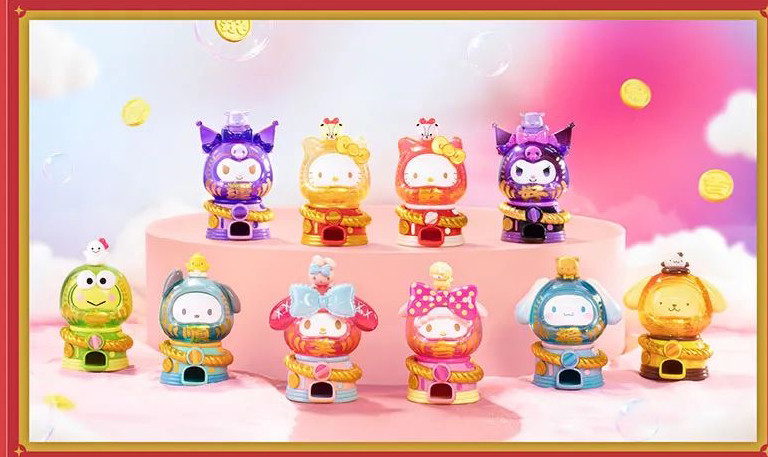 Sanrio Wonderful Daruma Gachapon Machine Blind Box - myplasticheart