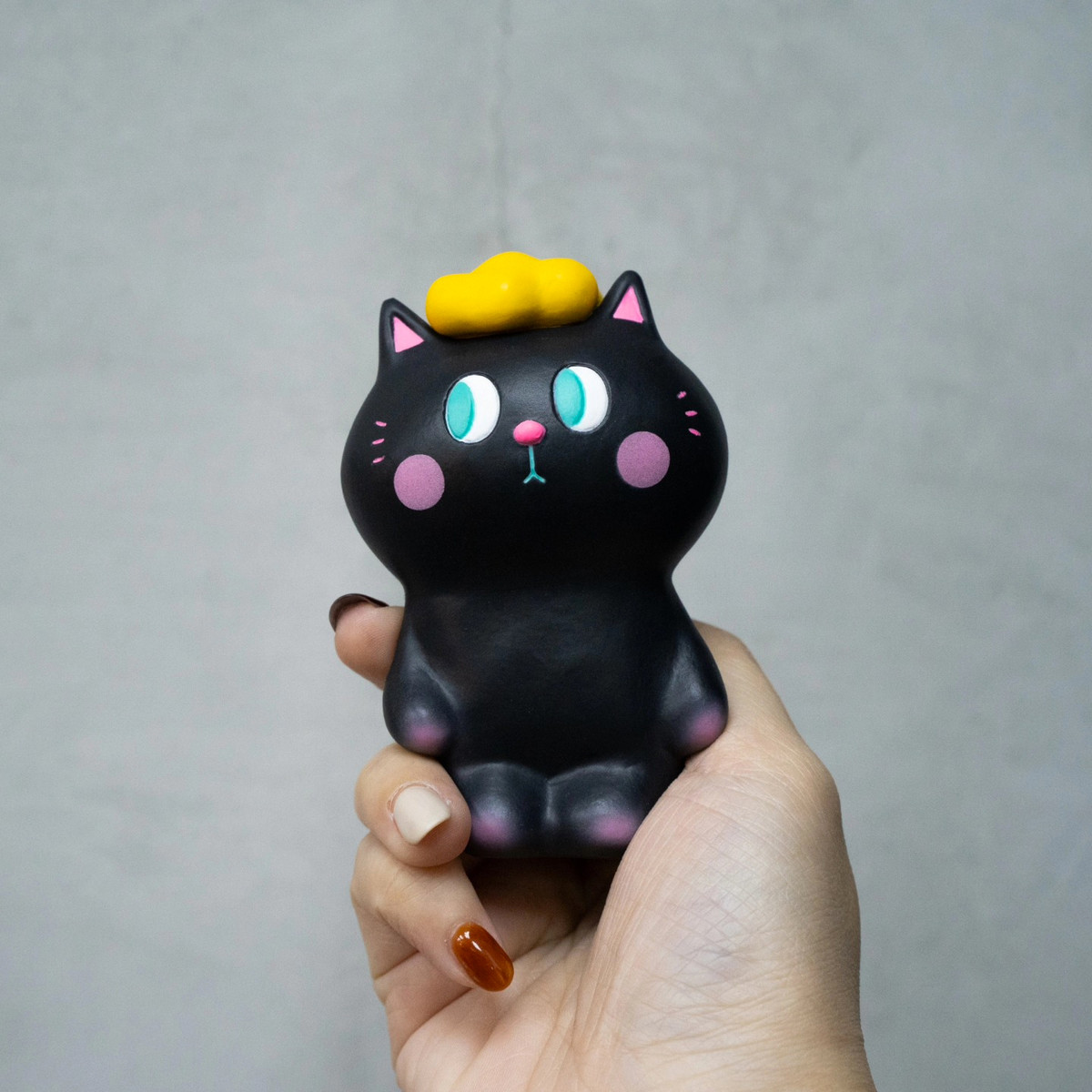 Kiyo Neko Black by Helen Tam - myplasticheart
