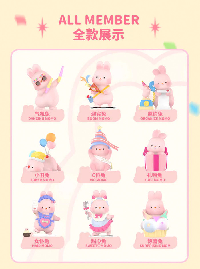 Momo Bunny Anniversary Series Blind Box - myplasticheart