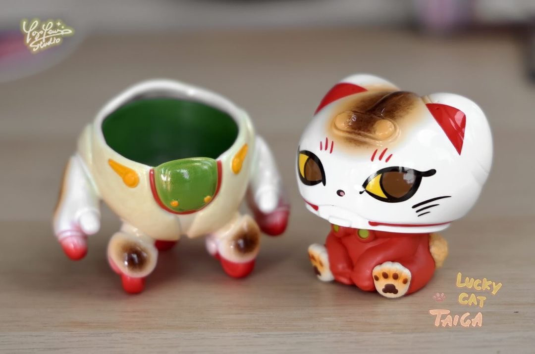 Taiga Baby Lucky Cat by Yoyo Yeung - myplasticheart