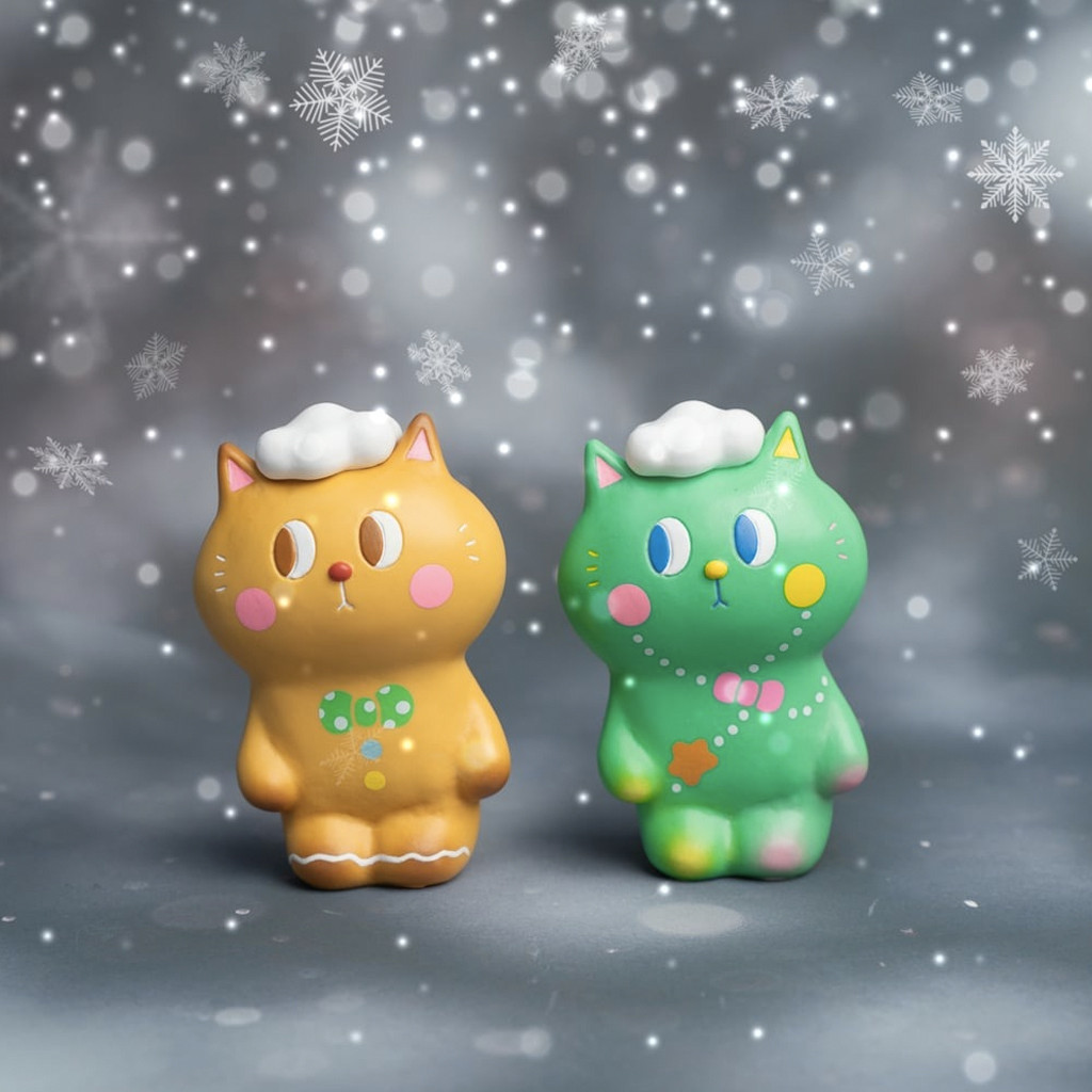 Kiyo Neko Christmas by Helen Tam - myplasticheart