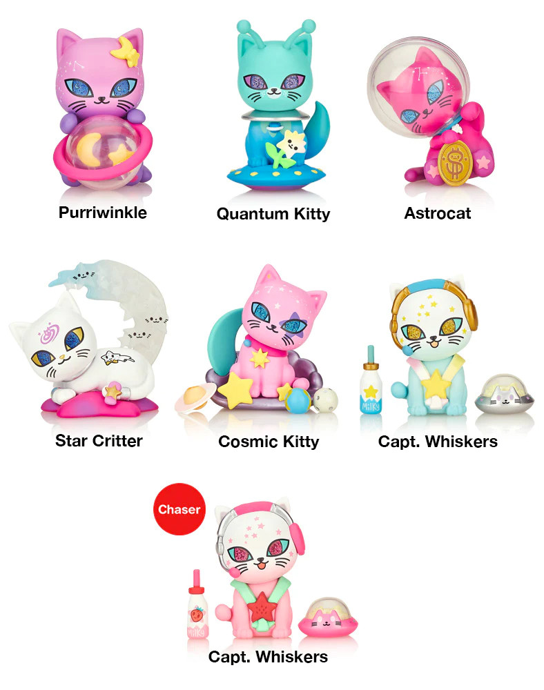 Galactic Cats Blind Box - myplasticheart