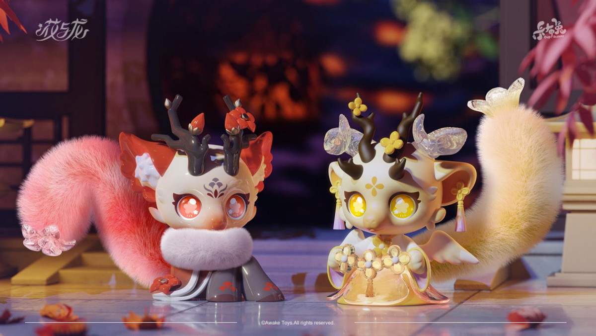 Cup Rabbits Flower And Dragon Series Plush Blind Box