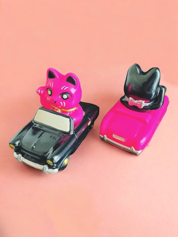 Lucky Kitty Car Painted Random Assortment by Genkosha