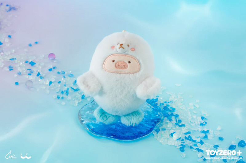 LuLu the Piggy Ocean Baby Seal Lu Plush Keychain