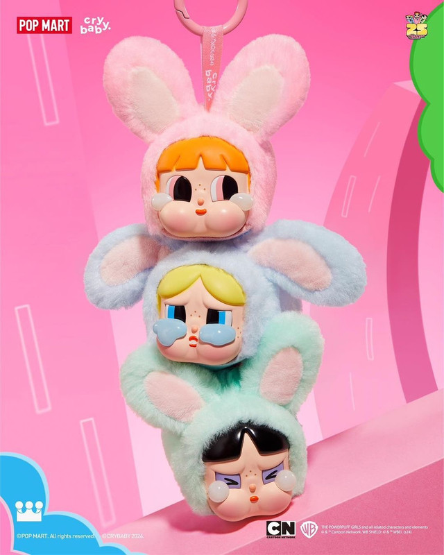 Crybaby × Powerpuff Girls Series Vinyl Face Plush Blind Box