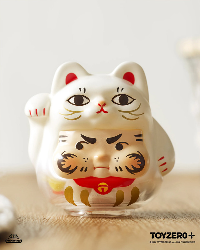 Lucky Kitten Daruma Blind Box by PP X MONSTER