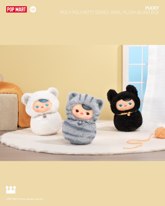 Pucky Roly-Poly Kitty Vinyl Plush Series Blind Box