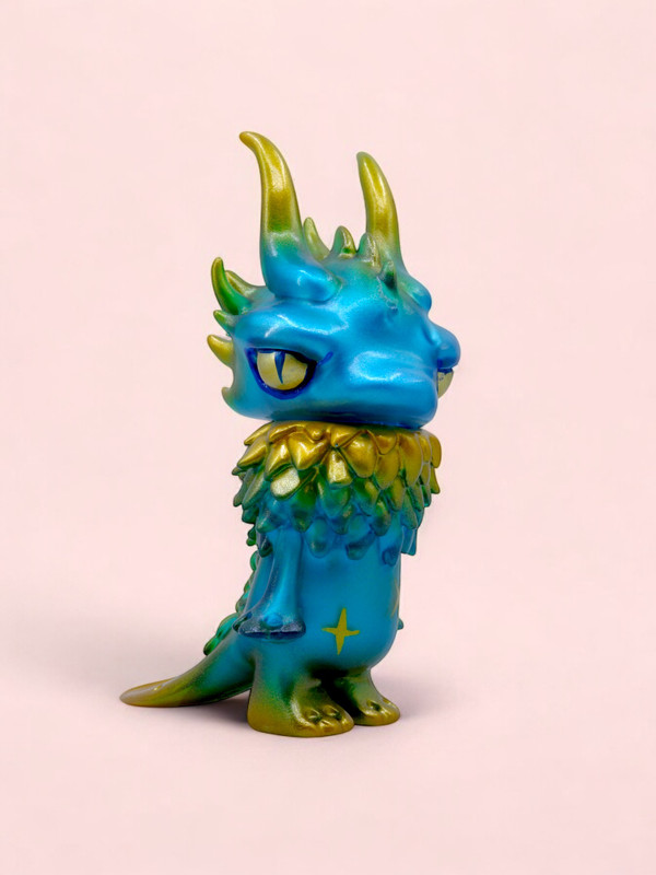 Gecko Dragon Dragon Asian Blue by Yasu