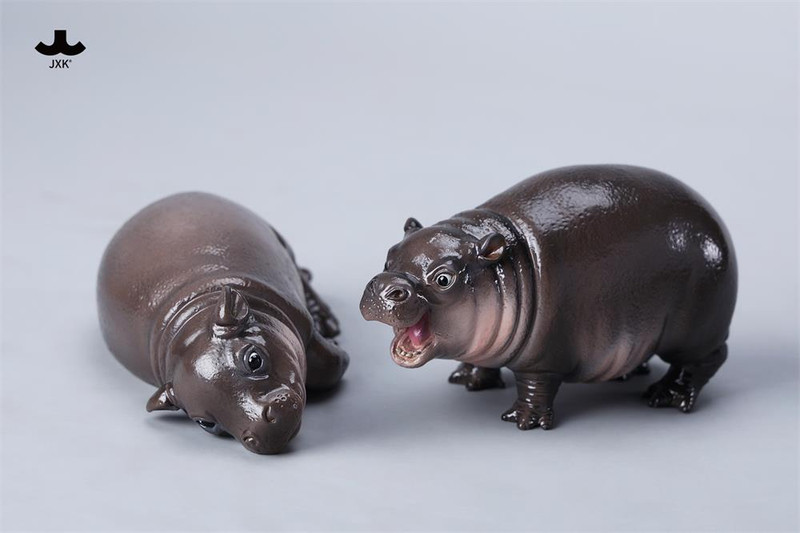 JXK-Baby Hippopotamus Figurine- MooDeng 3 PRE-ORDER SHIPS JAN 2025