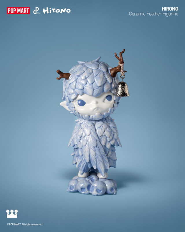 Hirono Ceramic Feather Figurine