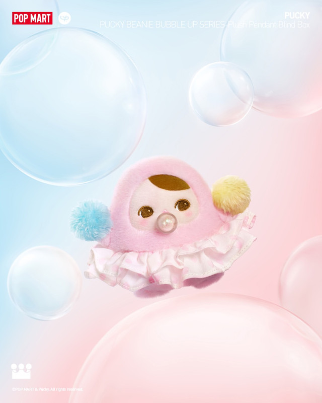 Pucky Beanie Bubble Up Series Plush Pendant Blind Box PRE-ORDER SHIPS LATE APR 2025