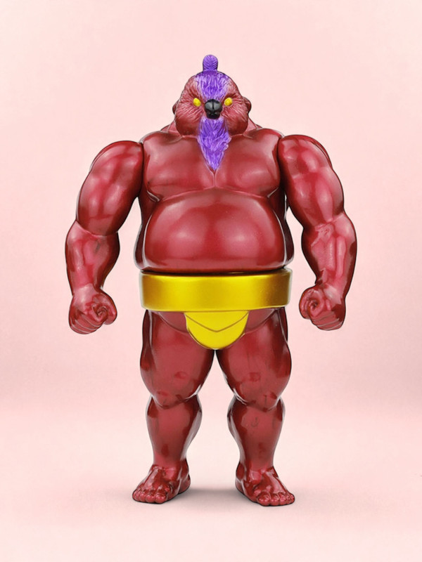 Sparrow Sumo Wrestler Metallic Red by Kakeruri