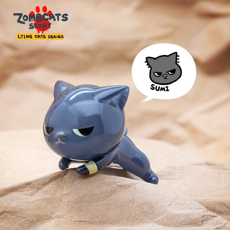 Zombcats Story Lying Cats Series Blind Box by Morimei