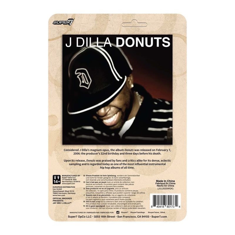 J Dilla ReAction Figures Wave 2 Donuts Album Cover