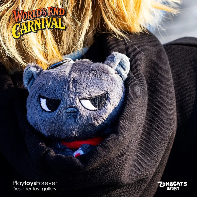 Zombcat Sumi Plush Keychain by Morimei PRE-ORDER SHIPS JUN 2026