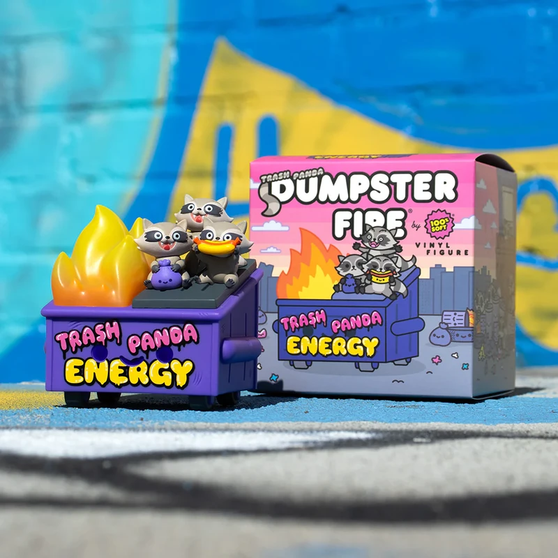 Dumpster Fire Trash Panda Energy by 100% Soft PRE-ORDER SHIPS MAY 2026