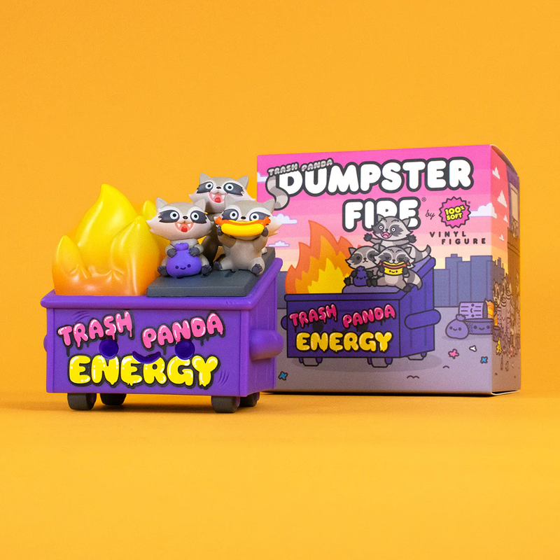 Dumpster Fire Trash Panda Energy by 100% Soft PRE-ORDER SHIPS MAY 2026