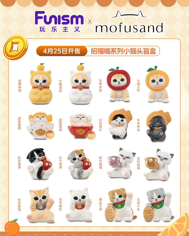 Lucky Cat Sandy Mini Beans Blind Head
