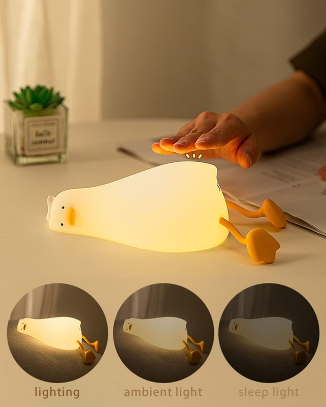 Lying Flat Duck Night Light