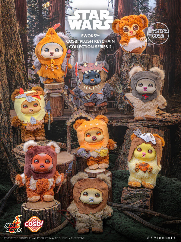 Star Wars Ewok Cosbi Vinyl Plush Keychain Series 2 Blind Box