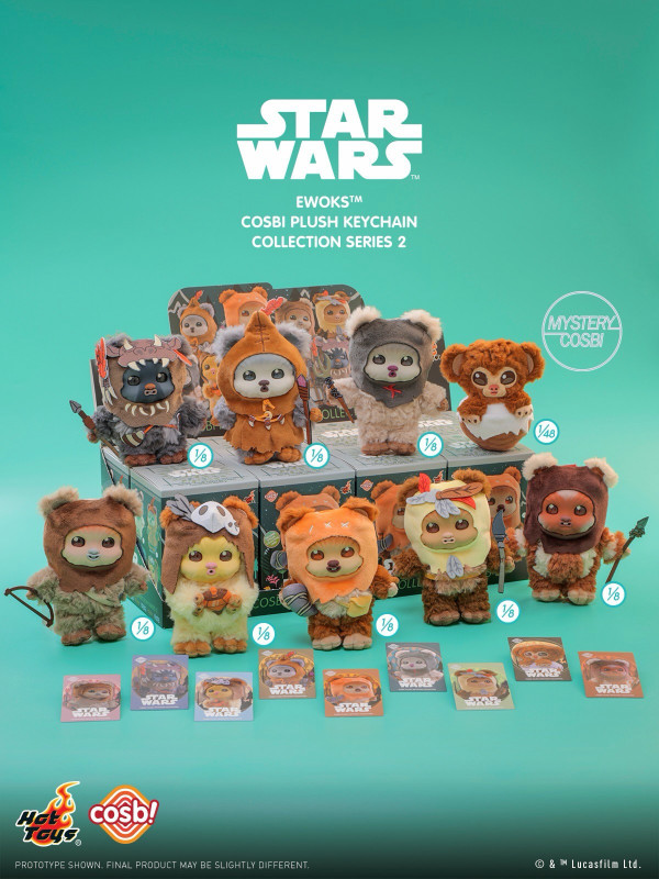 Star Wars Ewok Cosbi Vinyl Plush Keychain Series 2 Blind Box