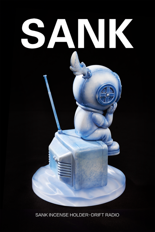 SANK Incense Holder Drift Radio China Blue by Sank Toys PRE-ORDER SHIPS Q4 2026