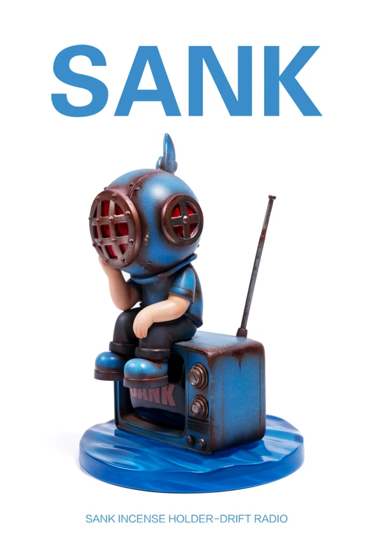 SANK Incense Holder Drift Radio Blues by Sank Toys PRE-ORDER SHIPS Q4 2026