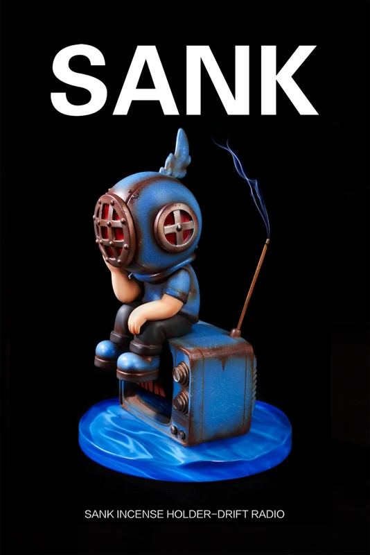 SANK Incense Holder Drift Radio Blues by Sank Toys PRE-ORDER SHIPS Q4 2026