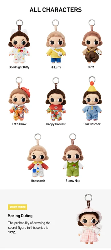 Nyota Where Moments Meet Series Plush Keychain Blind Box