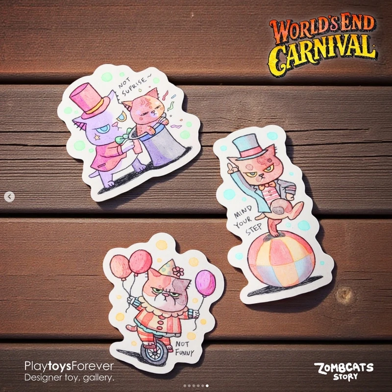 World's End Carnival Single Stickers