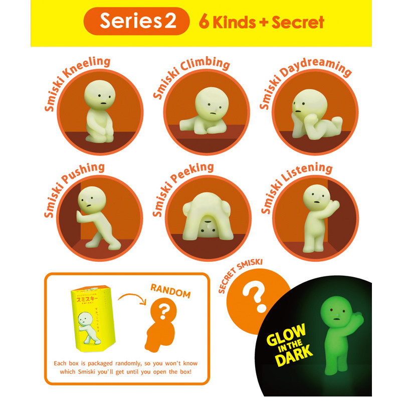 Smiski Glow in the Dark Series 2 : Blind Box - myplasticheart