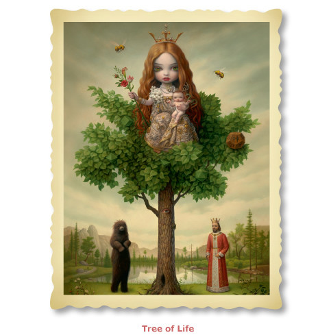 Mark Ryden's Tree Show Postcard Microportfolio - myplasticheart