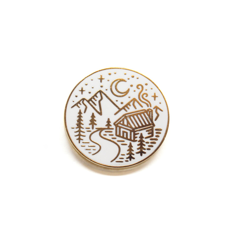 Cabin Enamel Pin