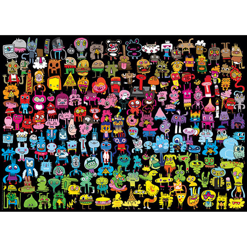 Doodle Rainbow 1000 Piece Puzzle by Jon Burgerman