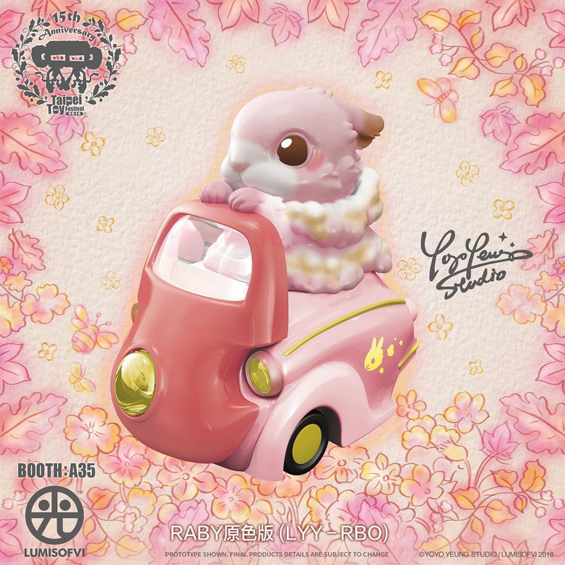 Lumisofvi : Raby Set (Mini Figure with Light-up Car + Base)