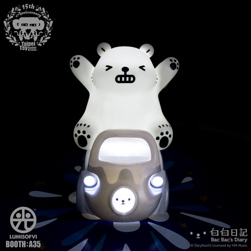 Lumisofvi : Bac Bac Random Face Set (Mini Figure with Light-up Car)