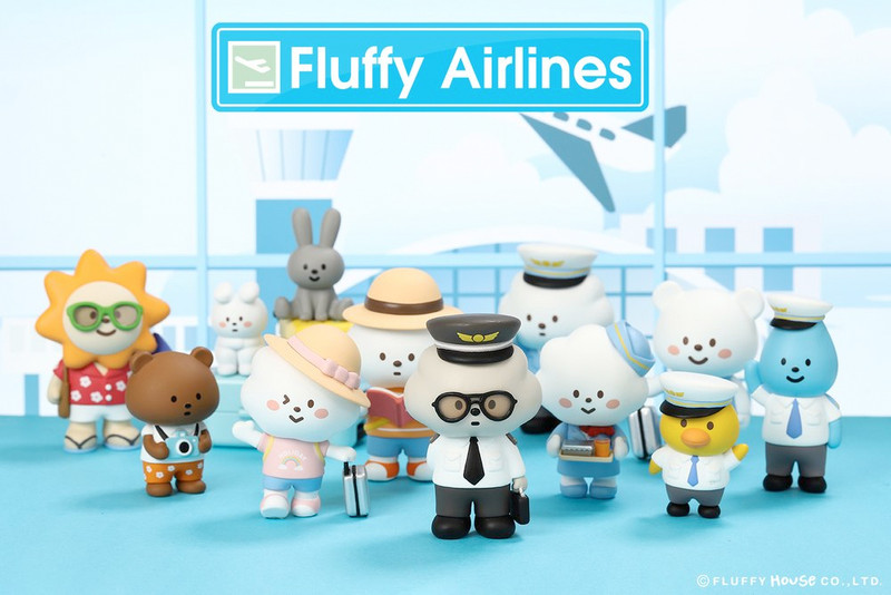 Mr. White Cloud Mini Series 5 Fluffy Airlines : Blind Box