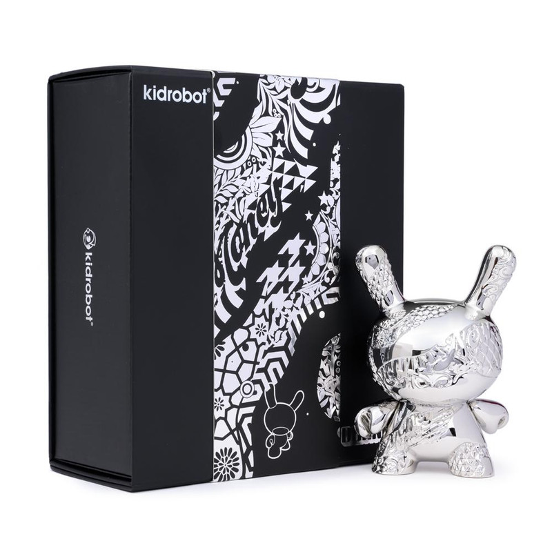 Dunny 5 inch : New Money Metal Dunny by Tristan Eaton