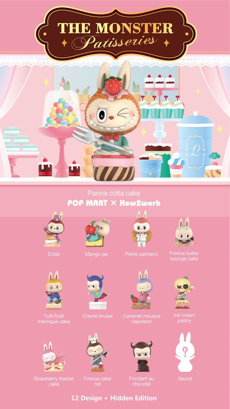 The Monster Patisseries Labubu Mini Series Blind Box by Kasing Lung