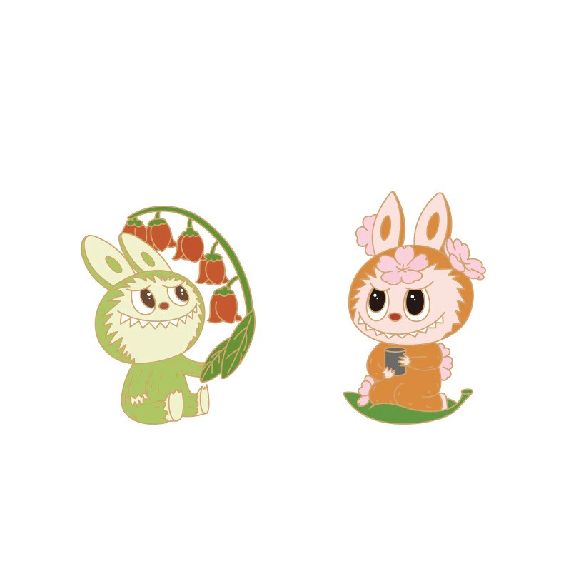 The Monsters Flower Elves Metal Badge Blind Box - myplasticheart