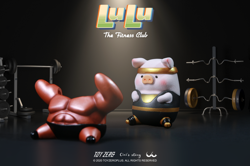 Lulu Piggy The Fitness Club Blind Box by Cici's Story