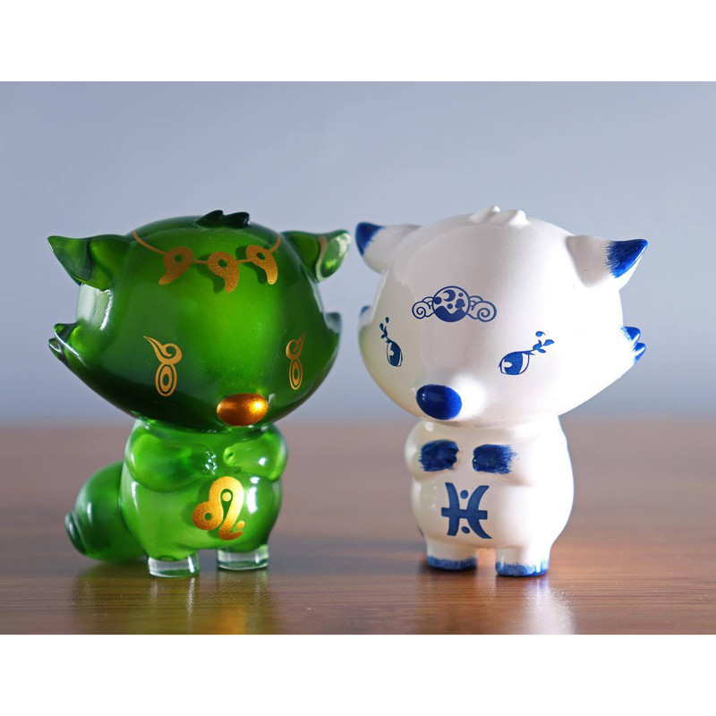 Zodiac Little Fox Pisces and Leo by Okluna