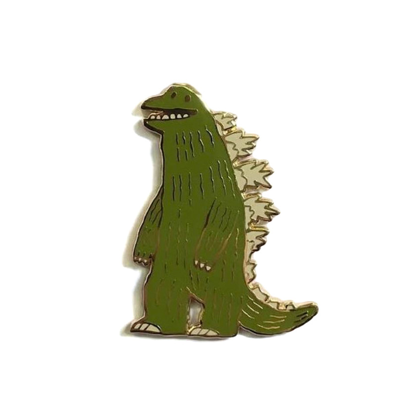 The Thunder Lizard Enamel Pin by Scott C.