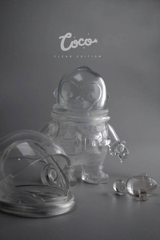 Coco the Astrochimp Clear by Kendytan Works